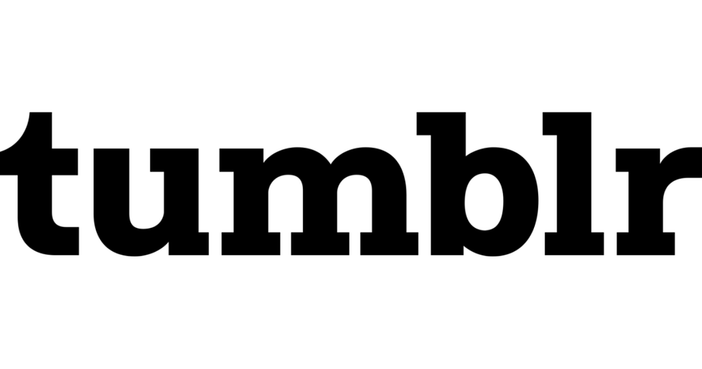 Best Free Blogging Platform- Logo of Tumblr on screen