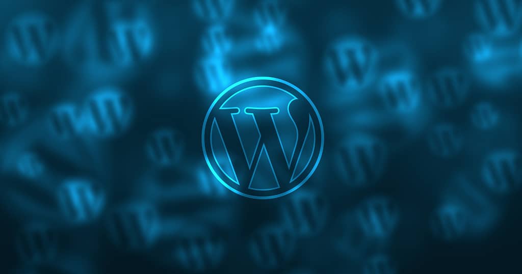 Best Free Blogging Platform- Logo of WordPress logo on computer screen