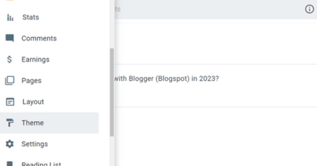 Start a Blog with Blogger- A blogger changing a Blogger theme